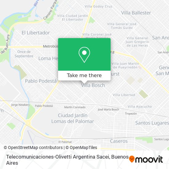 Mapa de Telecomunicaciones-Olivetti Argentina Sacei