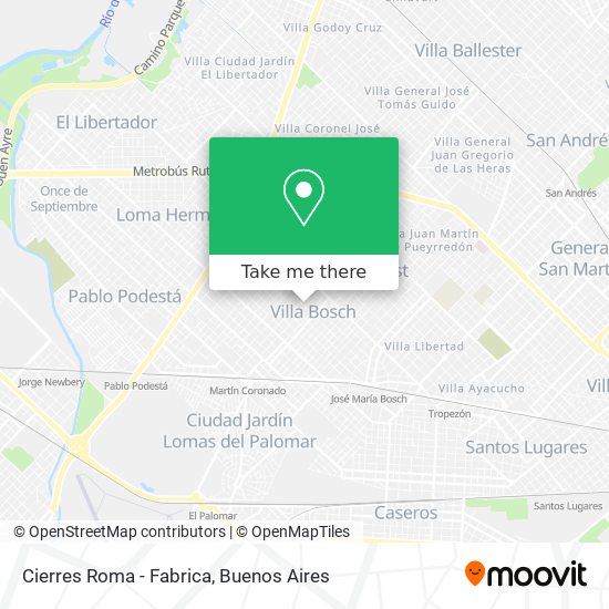 Cierres Roma - Fabrica map