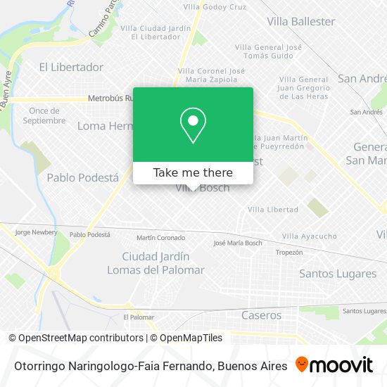 Otorringo Naringologo-Faia Fernando map