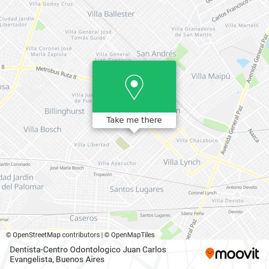 Dentista-Centro Odontologico Juan Carlos Evangelista map