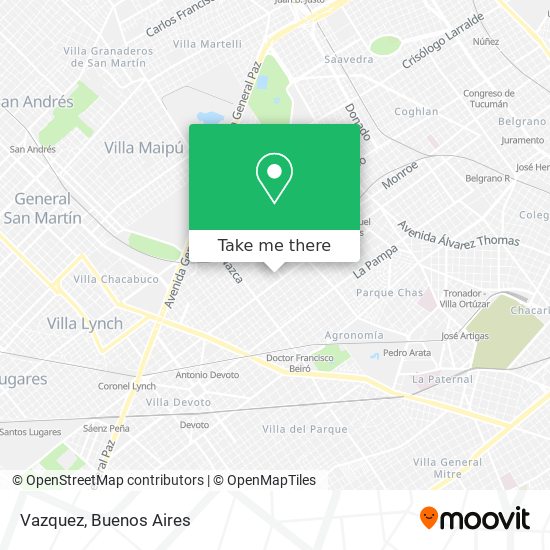 Mapa de Vazquez