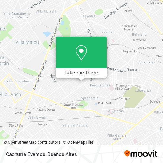 Mapa de Cachurra Eventos