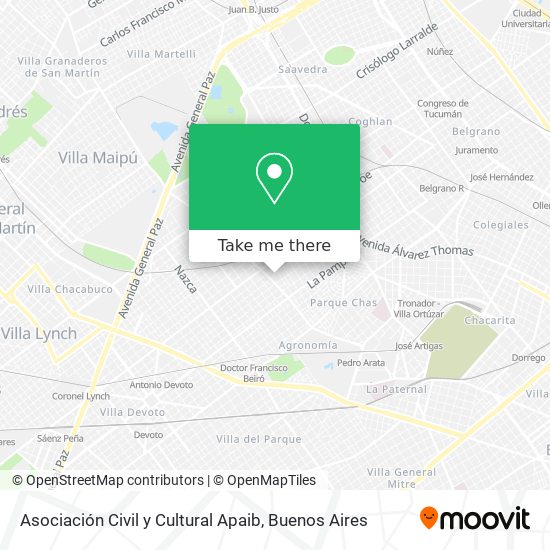 Asociación Civil y Cultural Apaib map