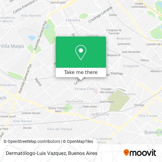 Mapa de Dermatólogo-Luis Vazquez