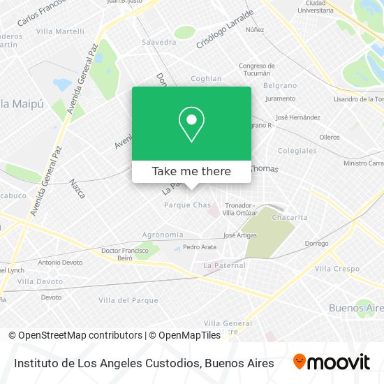 Instituto de Los Angeles Custodios map