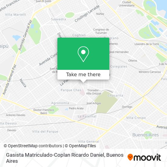 Gasista Matriculado-Coplan Ricardo Daniel map