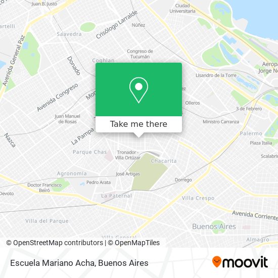 Escuela Mariano Acha map