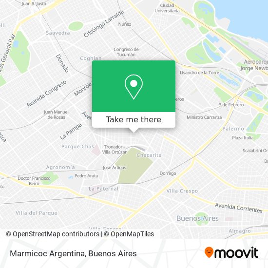 Mapa de Marmicoc Argentina