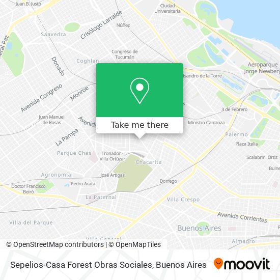 Sepelios-Casa Forest Obras Sociales map