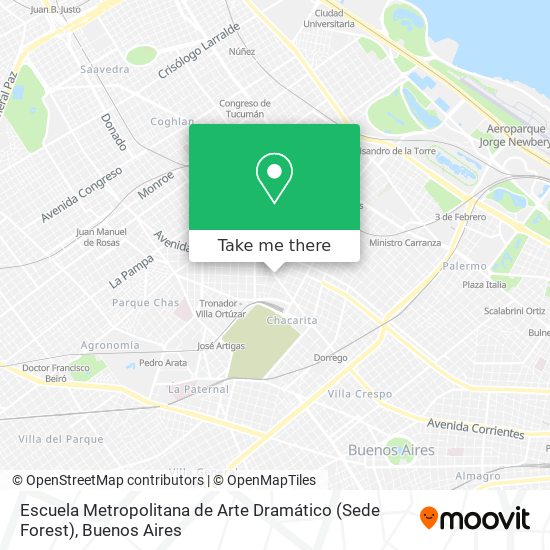 Escuela Metropolitana de Arte Dramático (Sede Forest) map