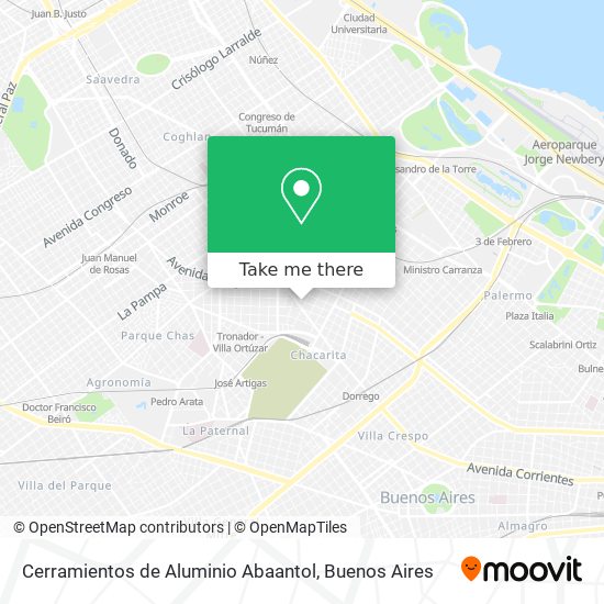 Cerramientos de Aluminio Abaantol map