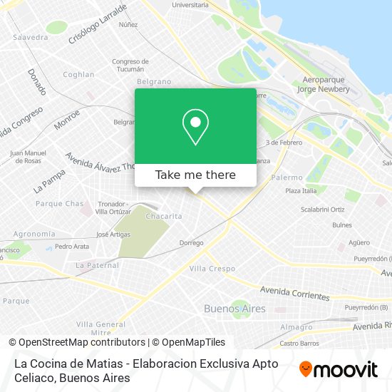 La Cocina de Matias - Elaboracion Exclusiva Apto Celiaco map