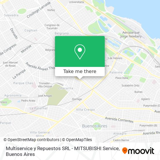 Multiservice y Repuestos SRL - MITSUBISHI Service map