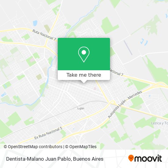 Mapa de Dentista-Malano Juan Pablo