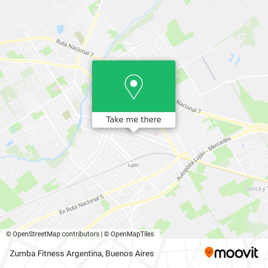 Zumba Fitness Argentina map