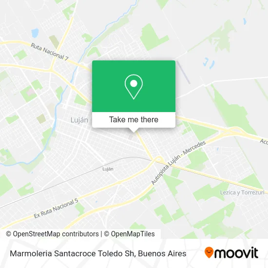 Marmoleria Santacroce Toledo Sh map