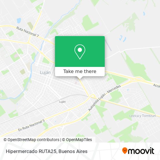 Hipermercado RUTA25 map