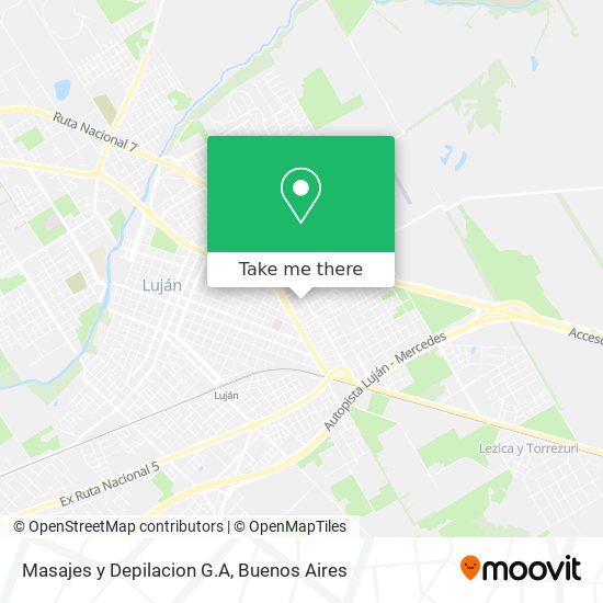 Mapa de Masajes y Depilacion G.A