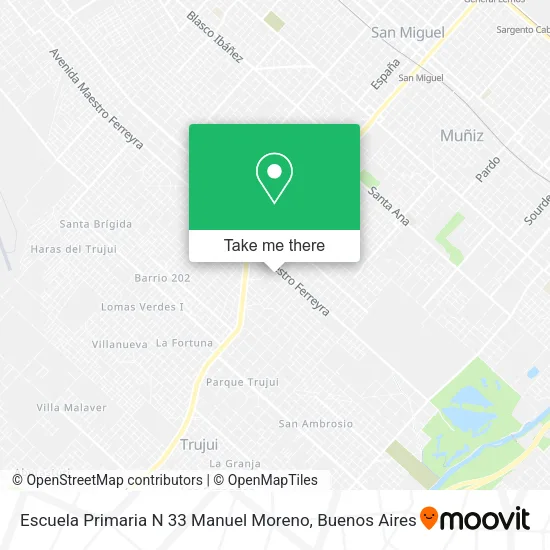 Escuela Primaria N 33 Manuel Moreno map