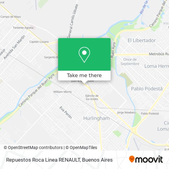 Mapa de Repuestos Roca Linea RENAULT