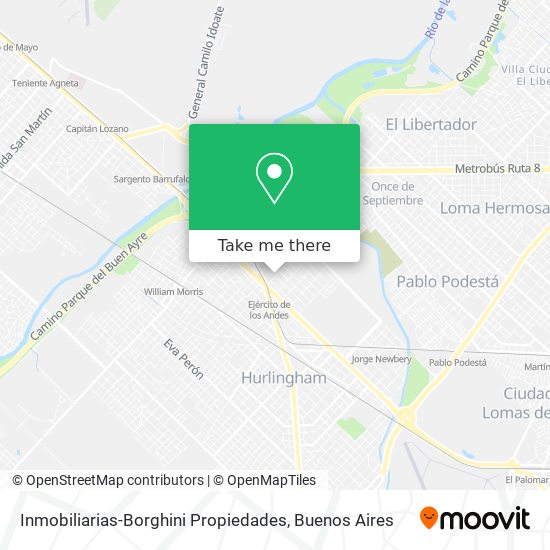 Mapa de Inmobiliarias-Borghini Propiedades