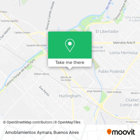 Amoblamientos Aymara map