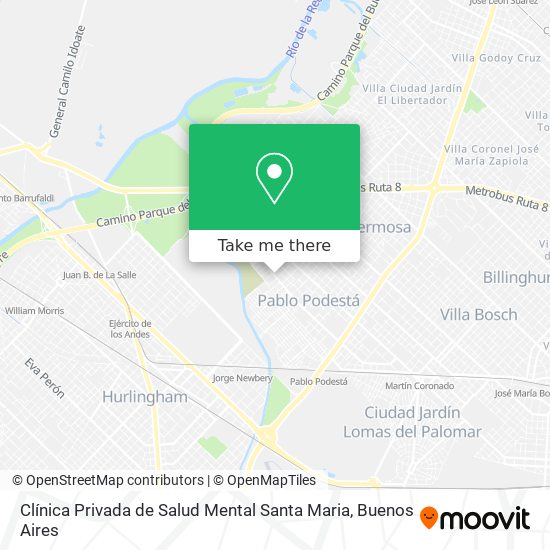 Clínica Privada de Salud Mental Santa Maria map