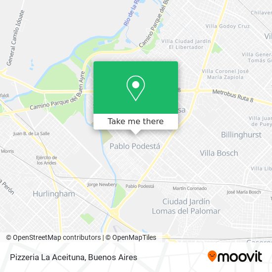Pizzeria La Aceituna map
