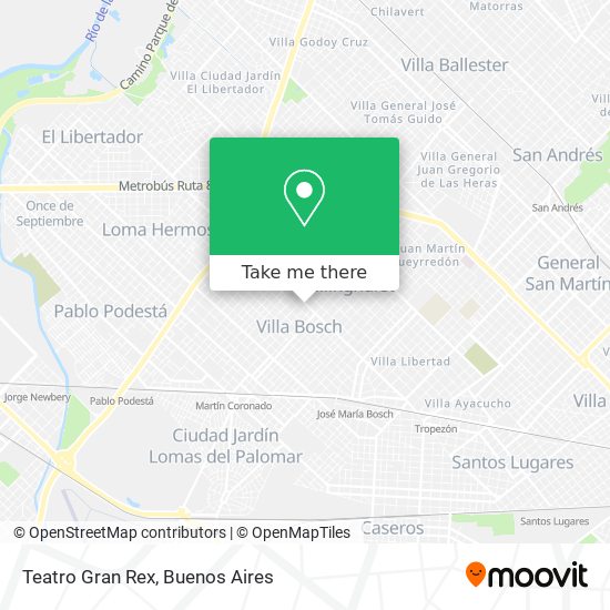 Mapa de Teatro Gran Rex