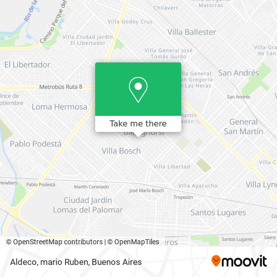 Aldeco, mario Ruben map