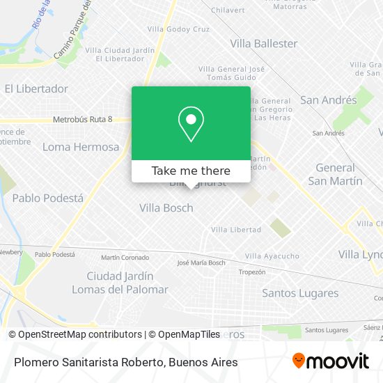 Plomero Sanitarista Roberto map