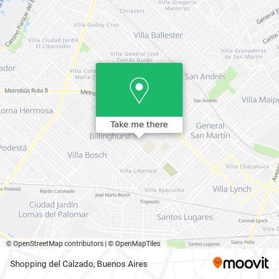 Shopping del Calzado map