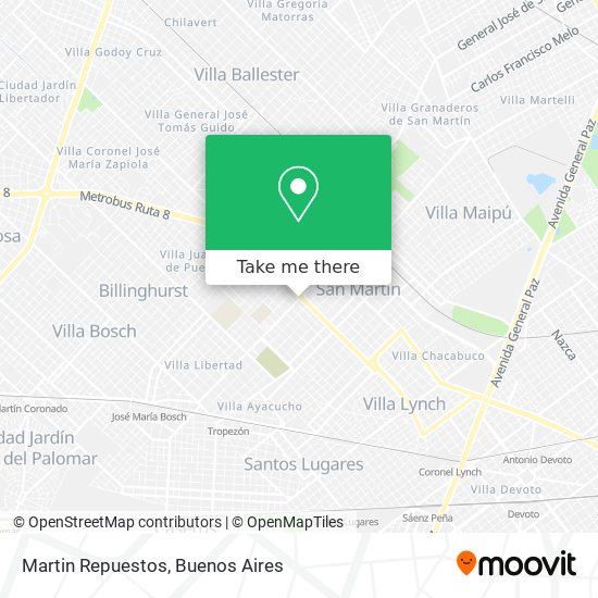 Mapa de Martin Repuestos