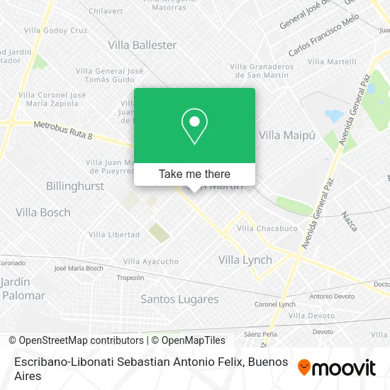 Mapa de Escribano-Libonati Sebastian Antonio Felix