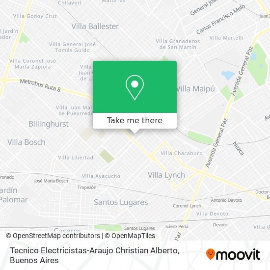 Tecnico Electricistas-Araujo Christian Alberto map