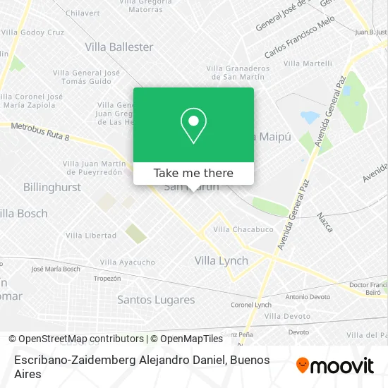 Mapa de Escribano-Zaidemberg Alejandro Daniel