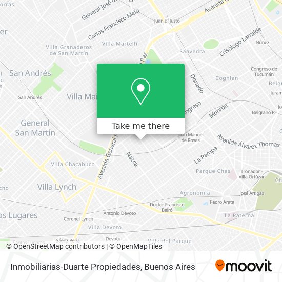 Mapa de Inmobiliarias-Duarte Propiedades