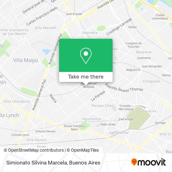 Simionato Silvina Marcela map