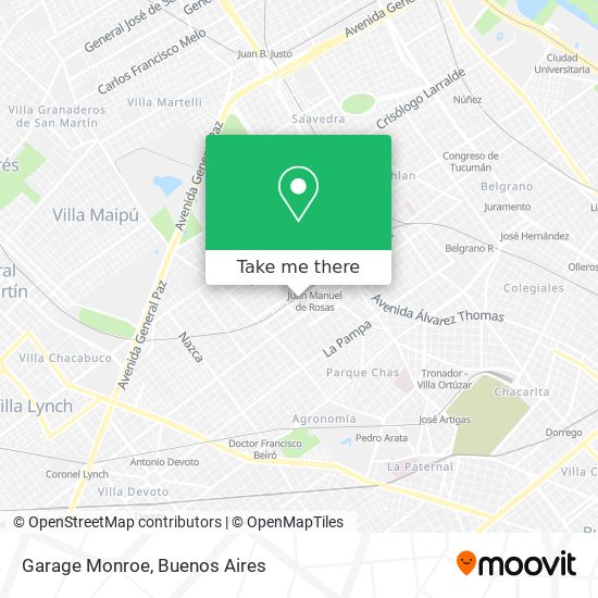 Mapa de Garage Monroe
