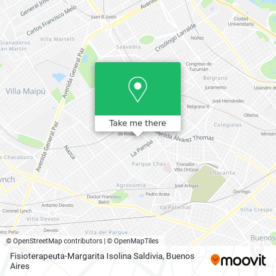 Fisioterapeuta-Margarita Isolina Saldivia map
