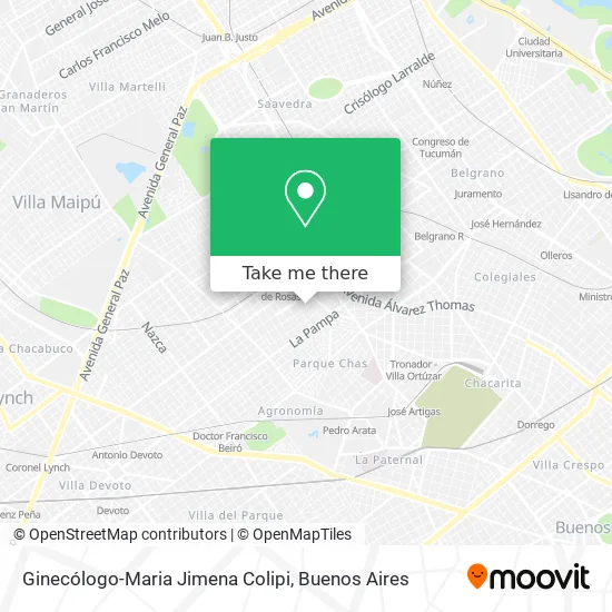 Mapa de Ginecólogo-Maria Jimena Colipi