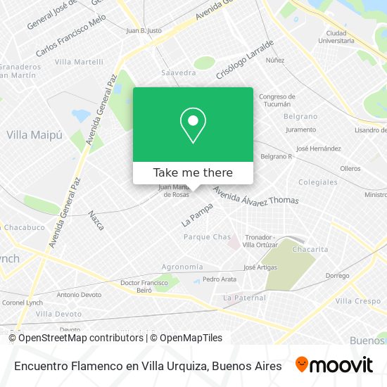 Encuentro Flamenco en Villa Urquiza map