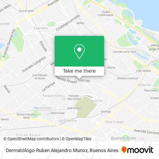Mapa de Dermatólogo-Ruben Alejandro Munoz