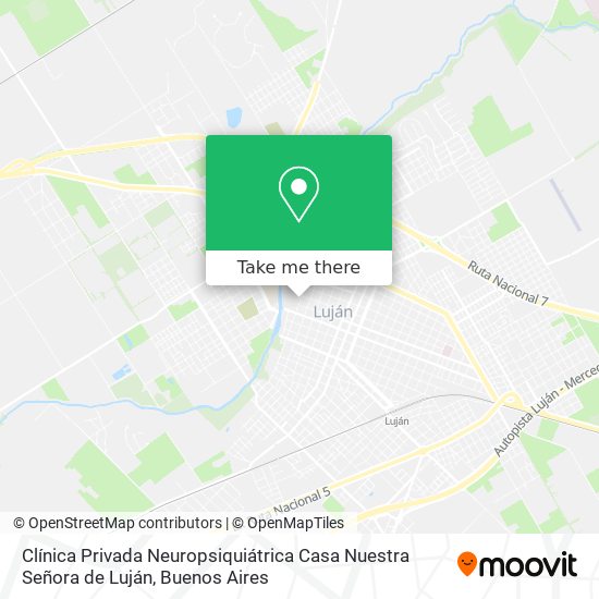 Clínica Privada Neuropsiquiátrica Casa Nuestra Señora de Luján map