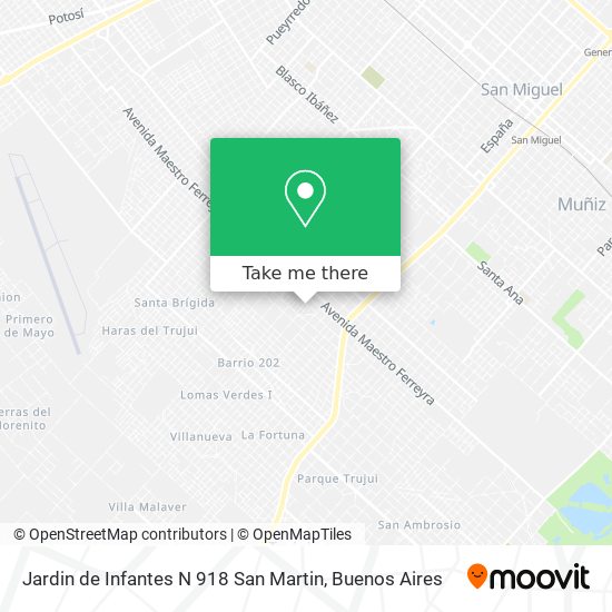 Mapa de Jardin de Infantes N 918 San Martin