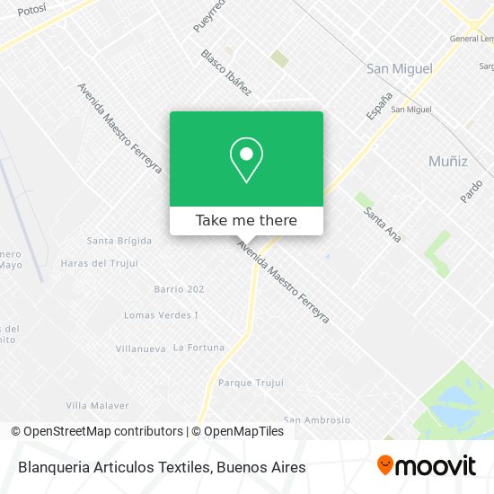 Mapa de Blanqueria Articulos Textiles