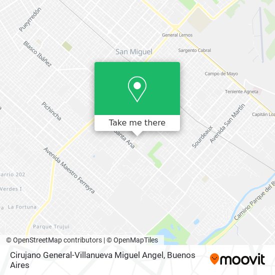 Mapa de Cirujano General-Villanueva Miguel Angel
