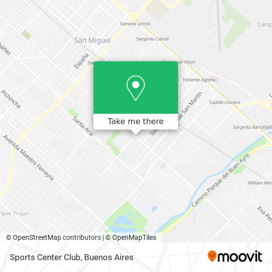 Mapa de Sports Center Club