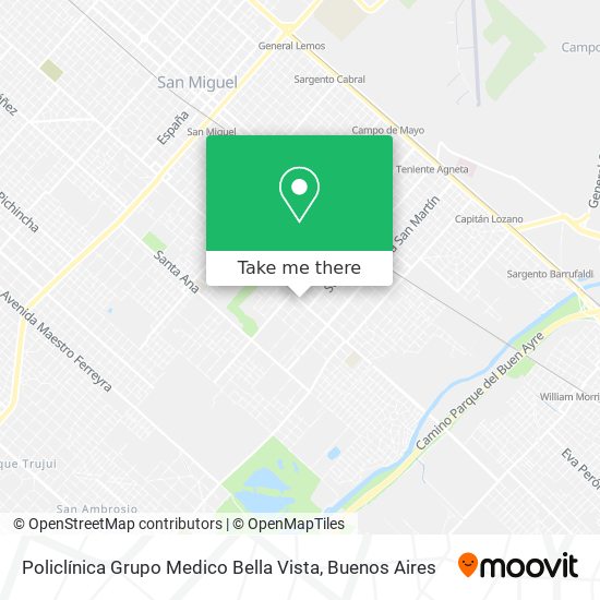 Policlínica Grupo Medico Bella Vista map