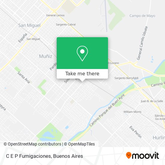 C E P Fumigaciones map